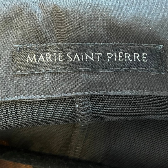 Maison Marie Saint Pierre Black Sheer Ruffle Cardigan Vest – Size 0 / US Small - Picture 4 of 6